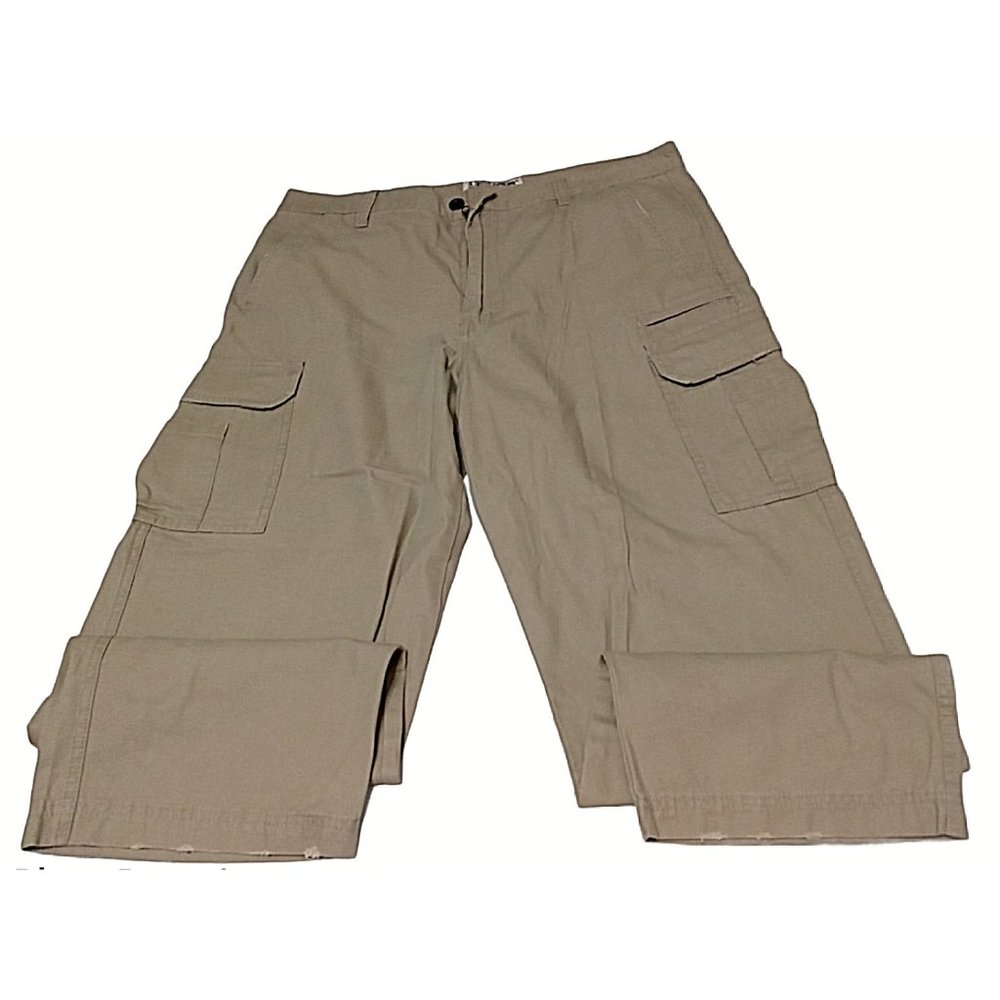 Plugg Mens Pants 38x30 Cargo Style Khaki Beige